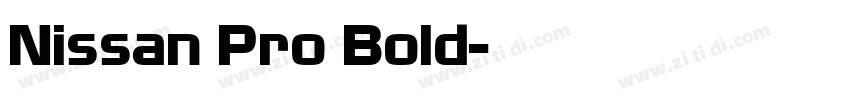 Nissan Pro Bold字体转换